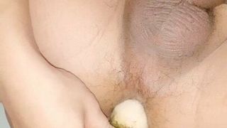 Practice anal enlargation with white radishes