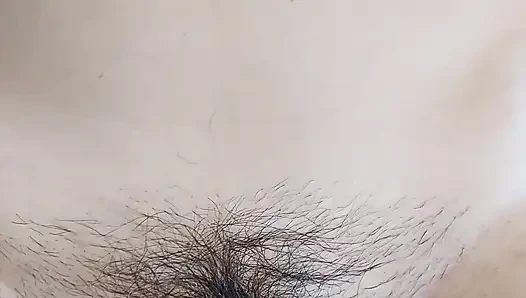 my hairy pussy was really wet in the end