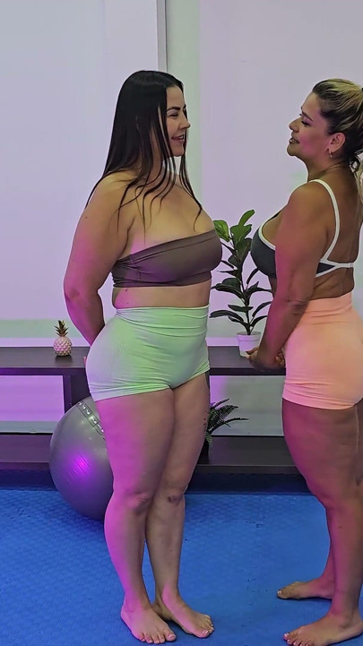 A MILF Invites Her Friend to a Tantric Yoga Session, and They Get Turned on.