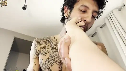 Threesome - 2 Tattooed Sluts Fucked Hard in the Ass