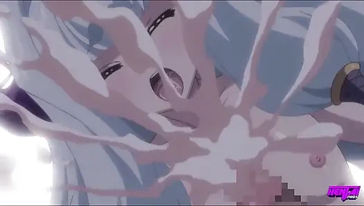 HENTAI PROS - порочный план Kazuma разворачивается по мере того как он тренирует грудастую принцессу, принимая ее эмблему и ее невинность