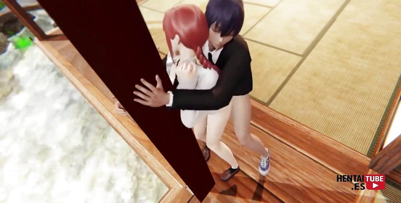 Chainsaw Man Hentai - Aki Fucks Makima While She's Clinging to the Column of Her House.