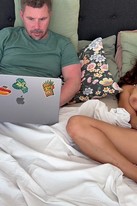 MILF Gets Bored While Husband Works and She Takes Care of Business