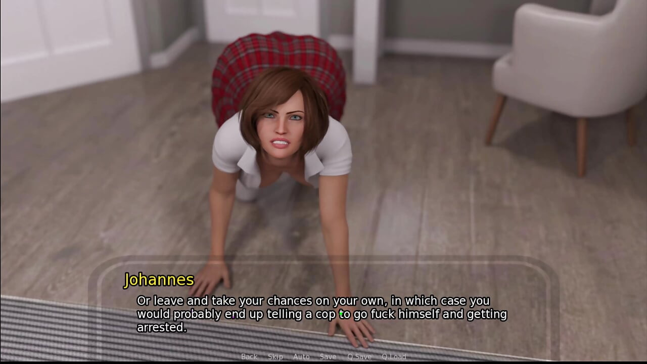 Grandmas House - Annabelle gat spanked.