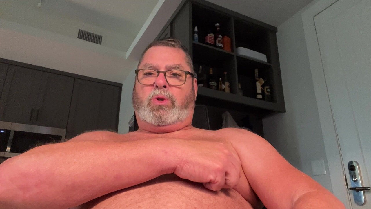 Daddy Bear just wanking