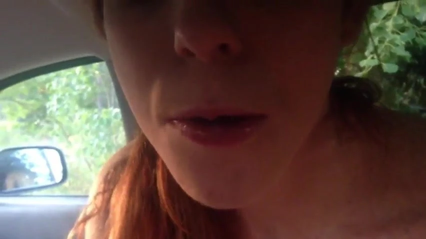 she sucks the sperm right out of him in car