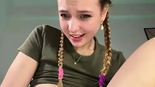 Creampie anal fucking with big dildo jucielussie