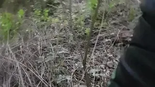 Cheating girlfriend, quickie in the woods