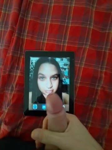 Cum tribute on my face