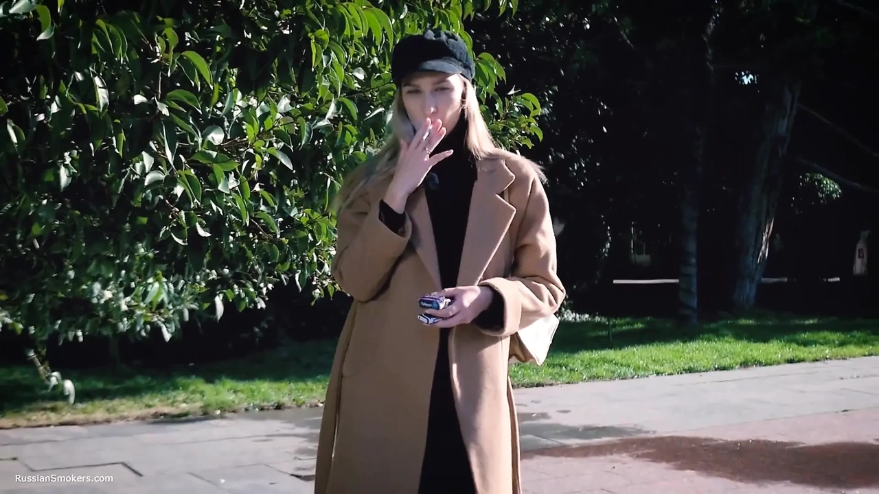 Outdoors Smoking with Beaty Russian Girl 2