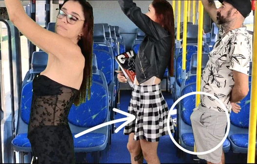 Student wird im Bus befestigt!