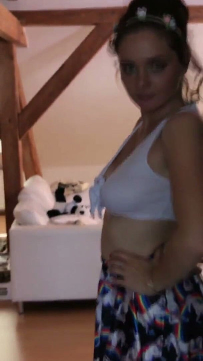 No Panties Flirty Summer Skirt Miniskirt Tease | Clip 1