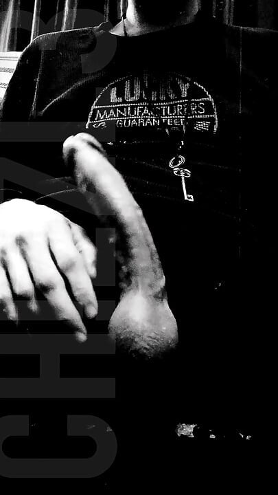 B&w Cock Play W/ Cumshot