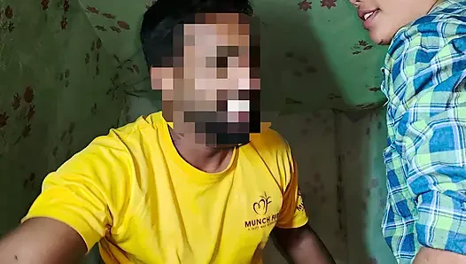 After a long time hard sex with loud moaning with Virgin college girl