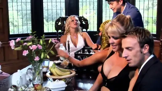 Amazing orgy after dinner