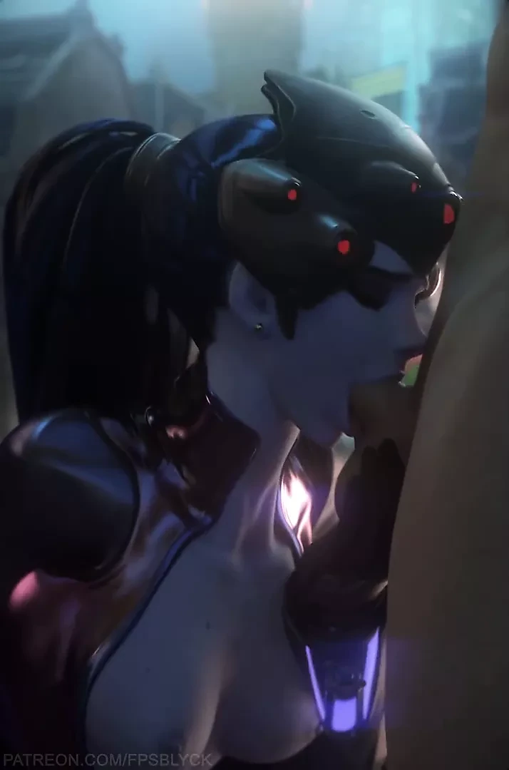 Widowmaker Giving a Perfect deepthroat by Fpsblyck