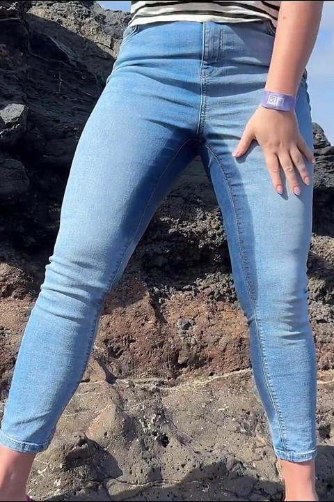 Another Beach Accident - Wet Jeans by the Shoreline