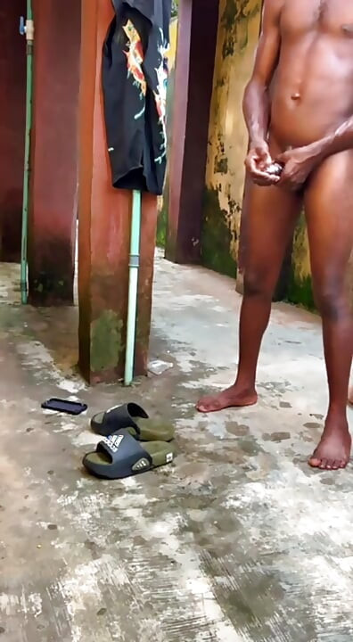 Fucking Outside the House Two Ebony Black