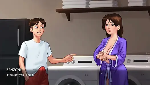 I fucked mummy Debbie in while she was doing housework