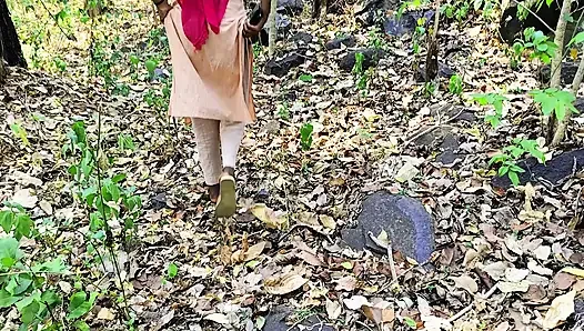 Ritika had gone for a walk in the forest to beat someone's ass, but I brought her into the house and left her