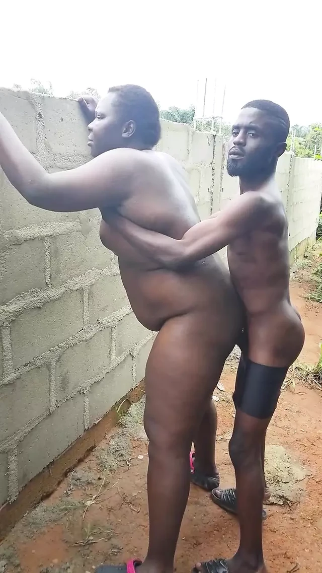 I pinned my chubby boyfriend to the wall and fuck him very hard