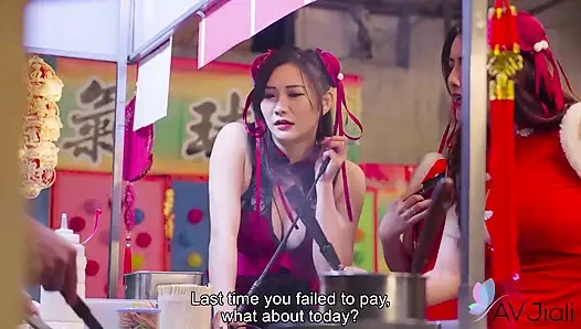 Gang of Horny Mistresses Terrorize a Night Market