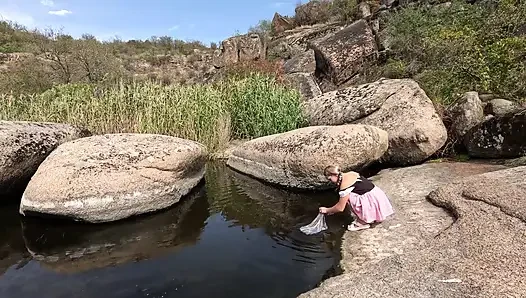 Korse hizmetçi kanyon cezasında sert şaplak yiyor