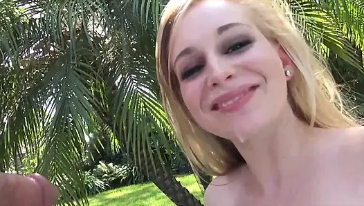 Staci Jaxxx and the epic fuck in the garden!