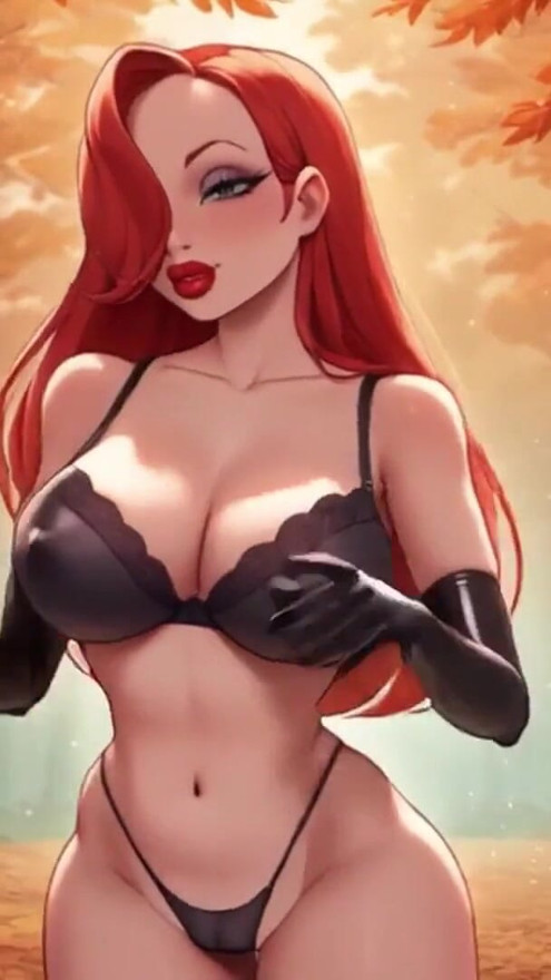 Happy Halloween by Stepsister Jessica from Who Framed Roger Rabbit! Perfect Big Boobs Bouncing | Clip 2