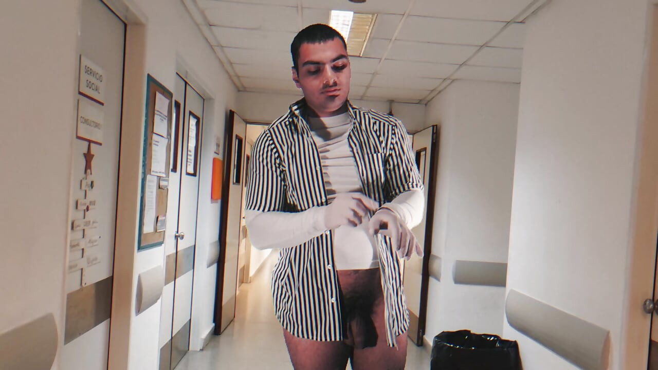 "Doing Things" in the Hospital - Sexy Gentleman Number One Having Fun - Masturbation Until Finish