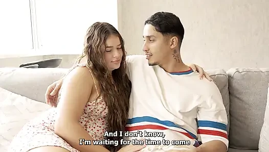 I'm stressed to see that my stepdaughter doesn't know how to ride her boyfriend's cock, so I show her