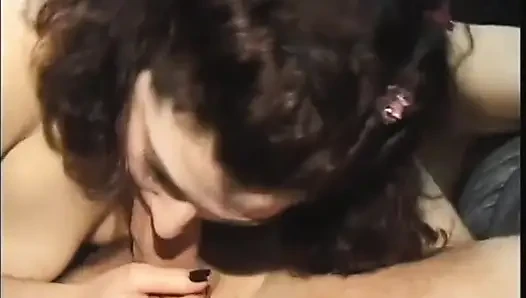 She loves the taste of sperm on her lips