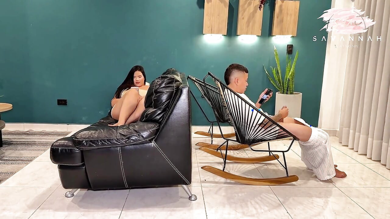 Stepmom Pulls Cum From Stepson for the Second Time After Catching Him Handjob - Savannah Watson