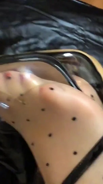 Captivating moment from "Cum on transparent fetish heels"