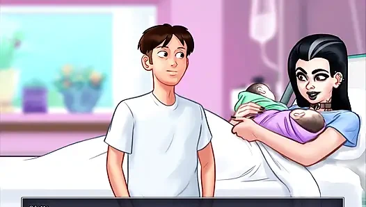 Summertime saga - johannes fickte Odette, Johannes fickte Maria, Eva hatte ihr baby