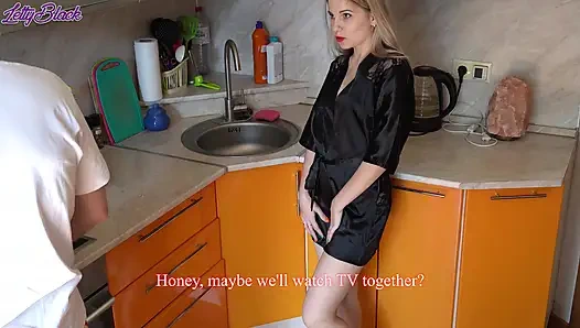 Sexy ehefrau betrügt ehemann mit fensterputzer