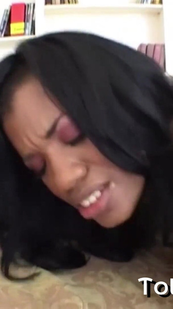 Key moment from "This chick loves a good DP the more white cocks the better"
