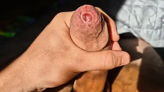 Stepdaddy’s Tight Foreskin Stretched and Leaking Precum