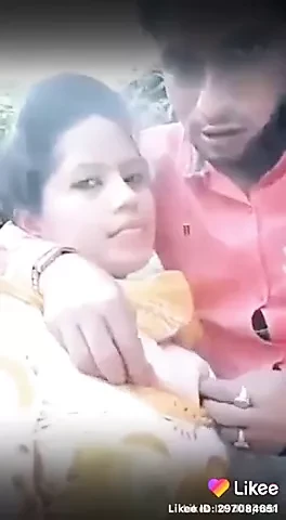Indian desi couple in park