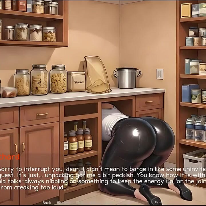 Grandpa Lesson Taboo Hentai Game Ep.2 Cum All Over His Grandson Wife Ass in the Pantry!