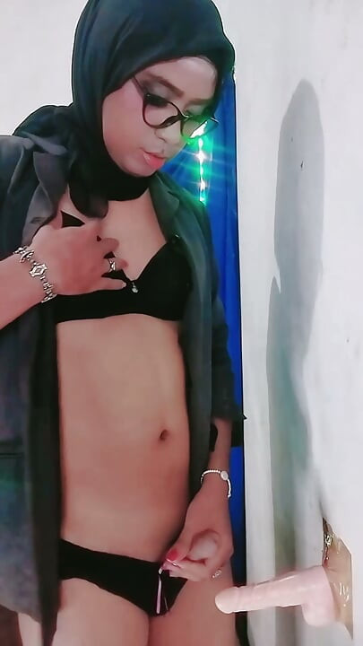 Hijab Teacher Checks and Disciplines Student's Cock