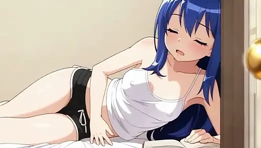 Remaja penyihir berambut biru ingin kenikmatan anal - hentai AI generated