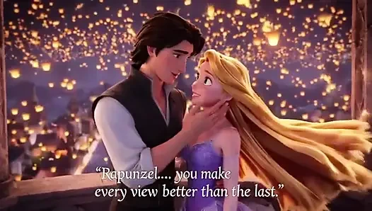 RAPUNZEL & FLYNN RIDER LANTERN TOWER PASSION - Romantic 3D Anime
