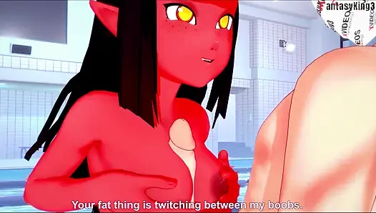 Meru the succubus fucked waring a bikini