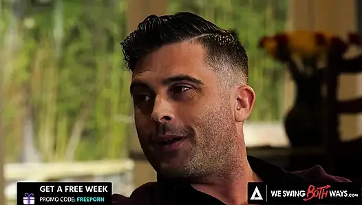 her iki şekilde de eş değiştiriyor - Sophia Grace ateşli biseksüel ofiste üçlü seks için biseksüel meraklı koca getiriyor