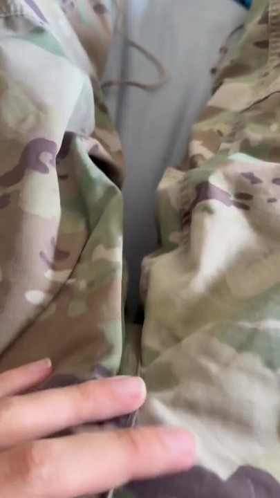 Spectacular moment from "Army Specialist jerks off in private's uniform - returns it with cum on it part 1 of 4"