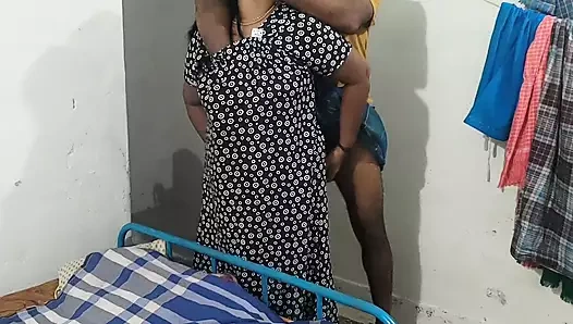 I inserted my big cock into Aunty's hairy pussy