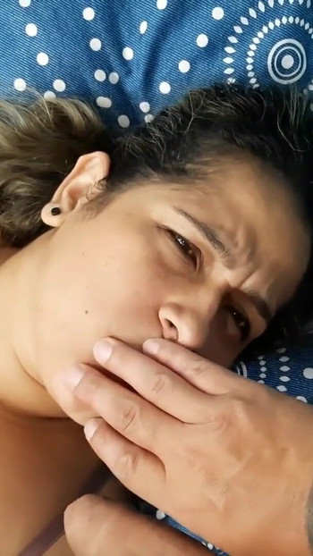 Captivating moment from "Surprise my stepsister with my cock in her mouth when she is lying down POV - Porn in Spanish"