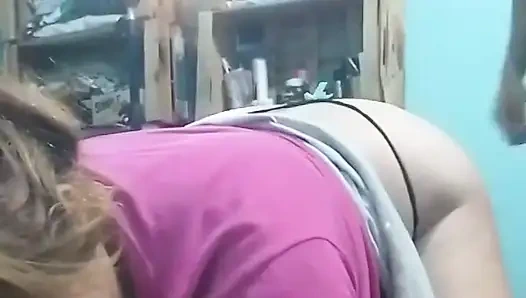 I Suck His Ass, I Fuck Him Doggy Style While I Record with a Cell Phone