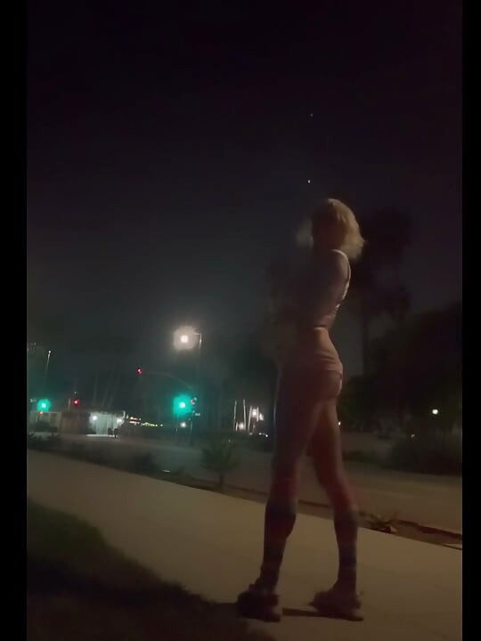 Street Walking Public Sissy Slut Thong Showing